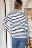 Edie Top - Navy Stripe Rib sold by Emerson Fry