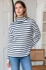 Edie Top - Navy Stripe Rib sold by Emerson Fry