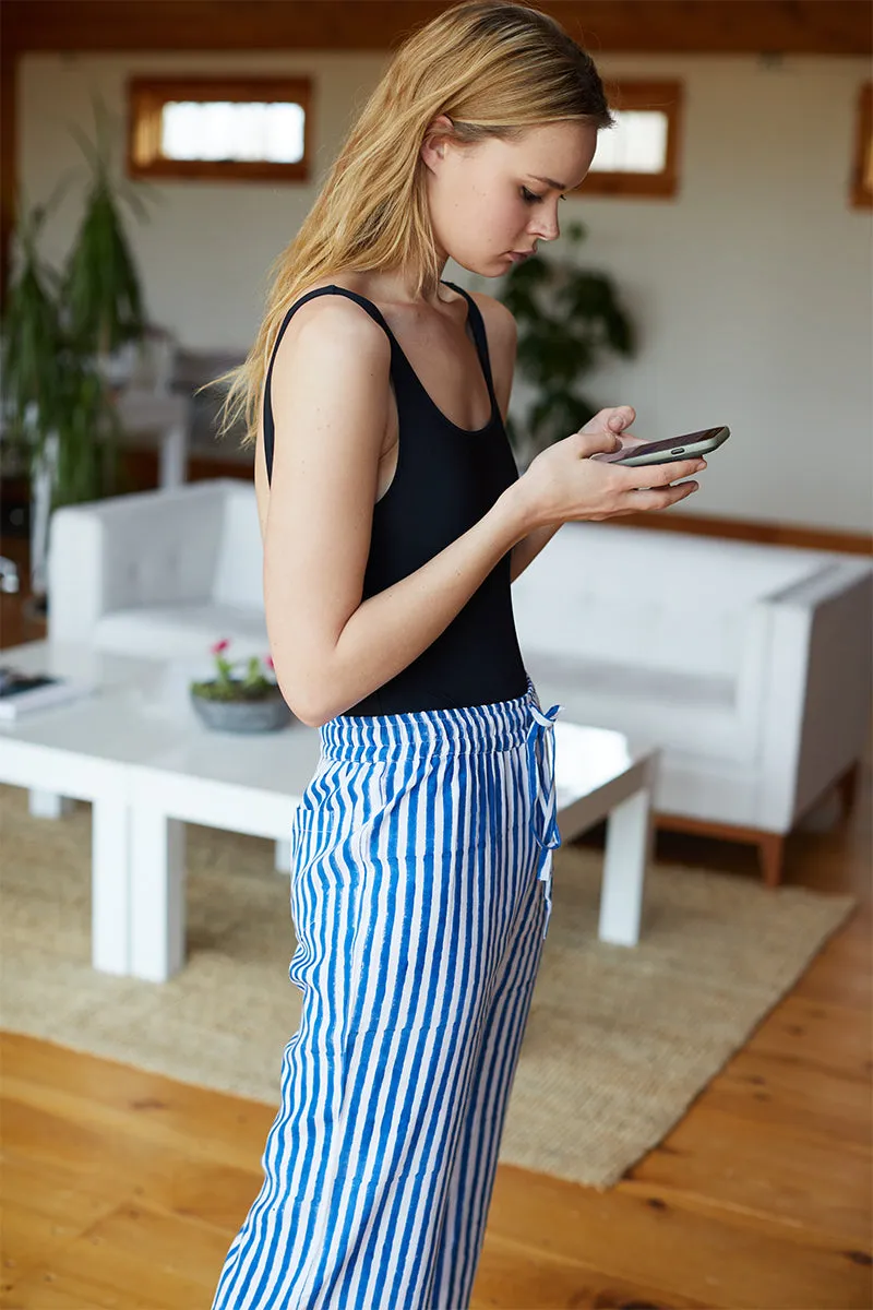 Bell Pant - Sapphire Stripe sold by Emerson Fry product image thumbnail 3