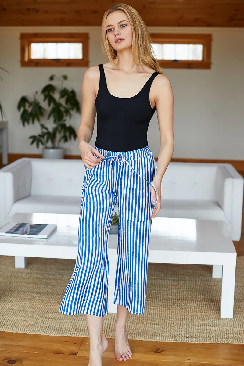 Bell Pant - Sapphire Stripe sold by Emerson Fry product image thumbnail 2