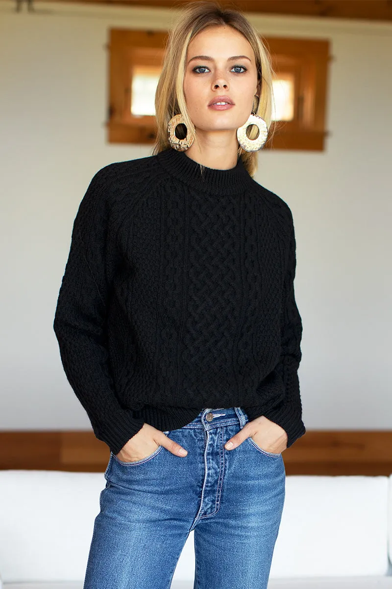 Fisherman Sweater - Black sold by Emerson Fry
