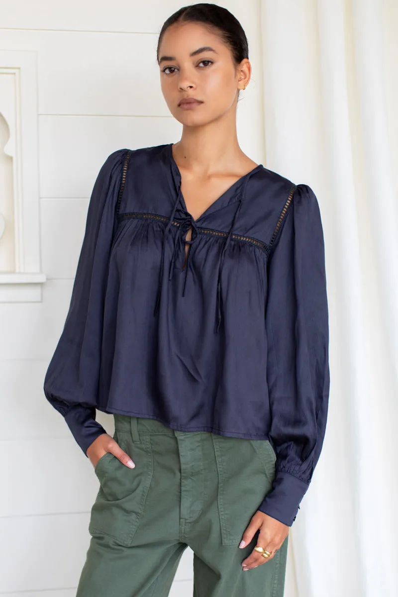 Isla Longsleeve Top - Midnight sold by Emerson Fry product image thumbnail 5