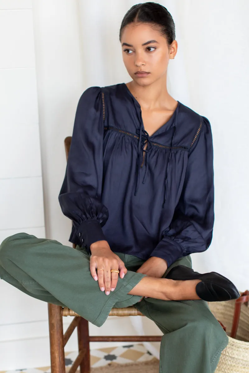 Isla Longsleeve Top - Midnight sold by Emerson Fry product image thumbnail 2