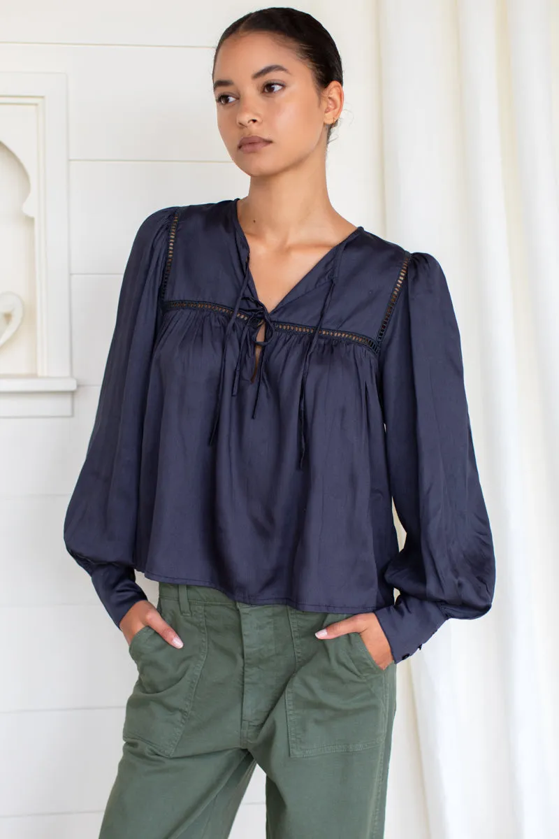 Isla Longsleeve Top - Midnight sold by Emerson Fry product image thumbnail 3