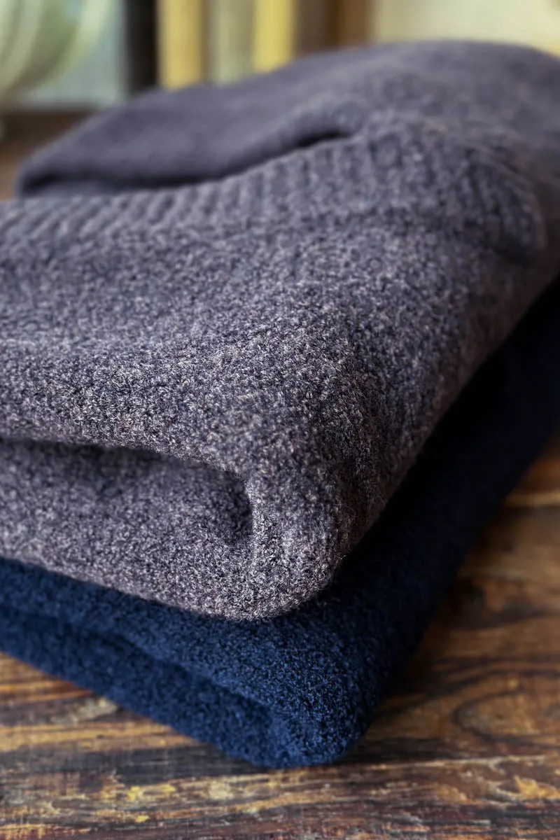 Boxy V Neck Sweater - Parisian Night Boucle sold by Emerson Fry product image thumbnail 5