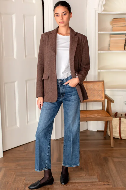 Atelier Blazer - Chestnut Wool Tweed sold by Emerson Fry