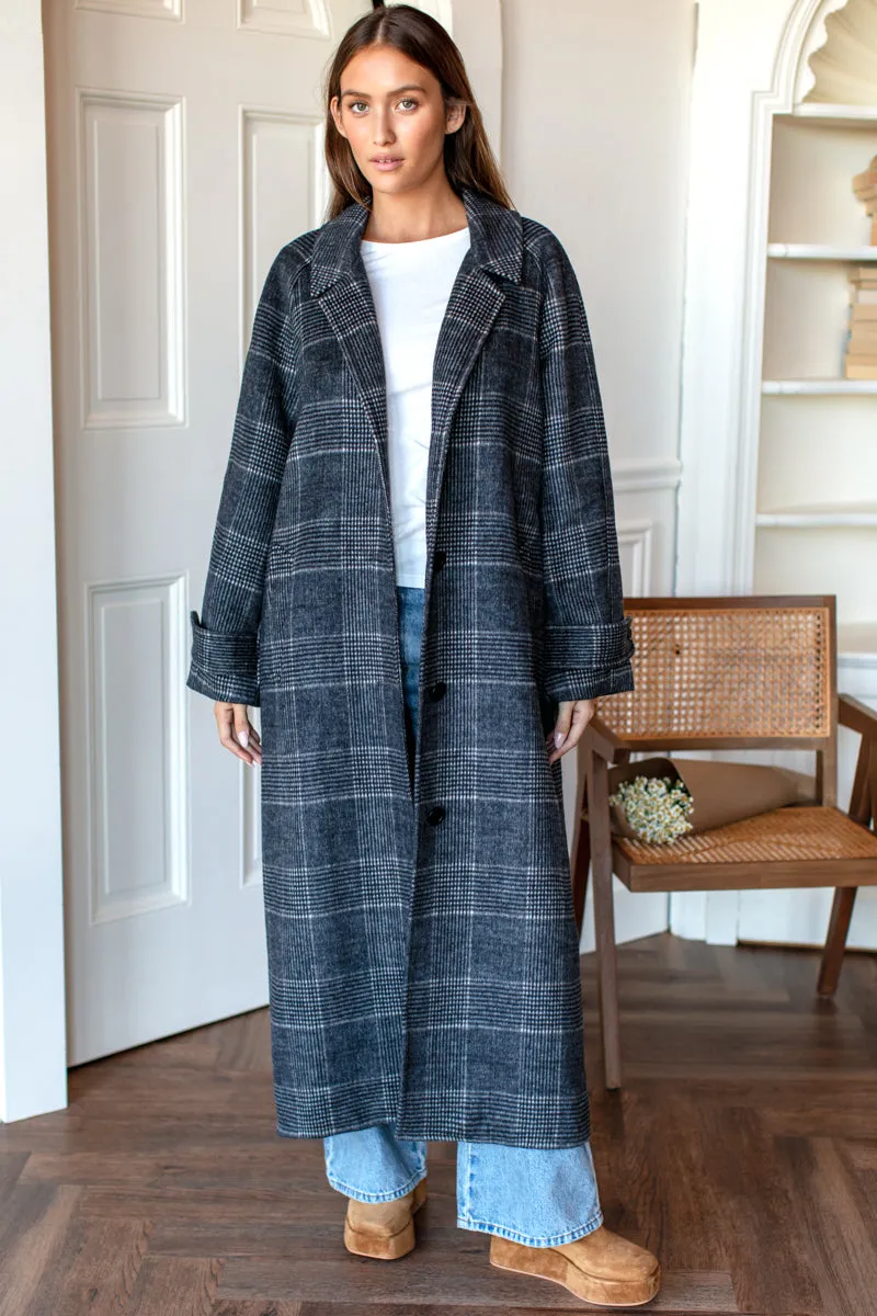Maxi Overcoat - Mackenzie Plaid Wool sold by Emerson Fry product image thumbnail 5