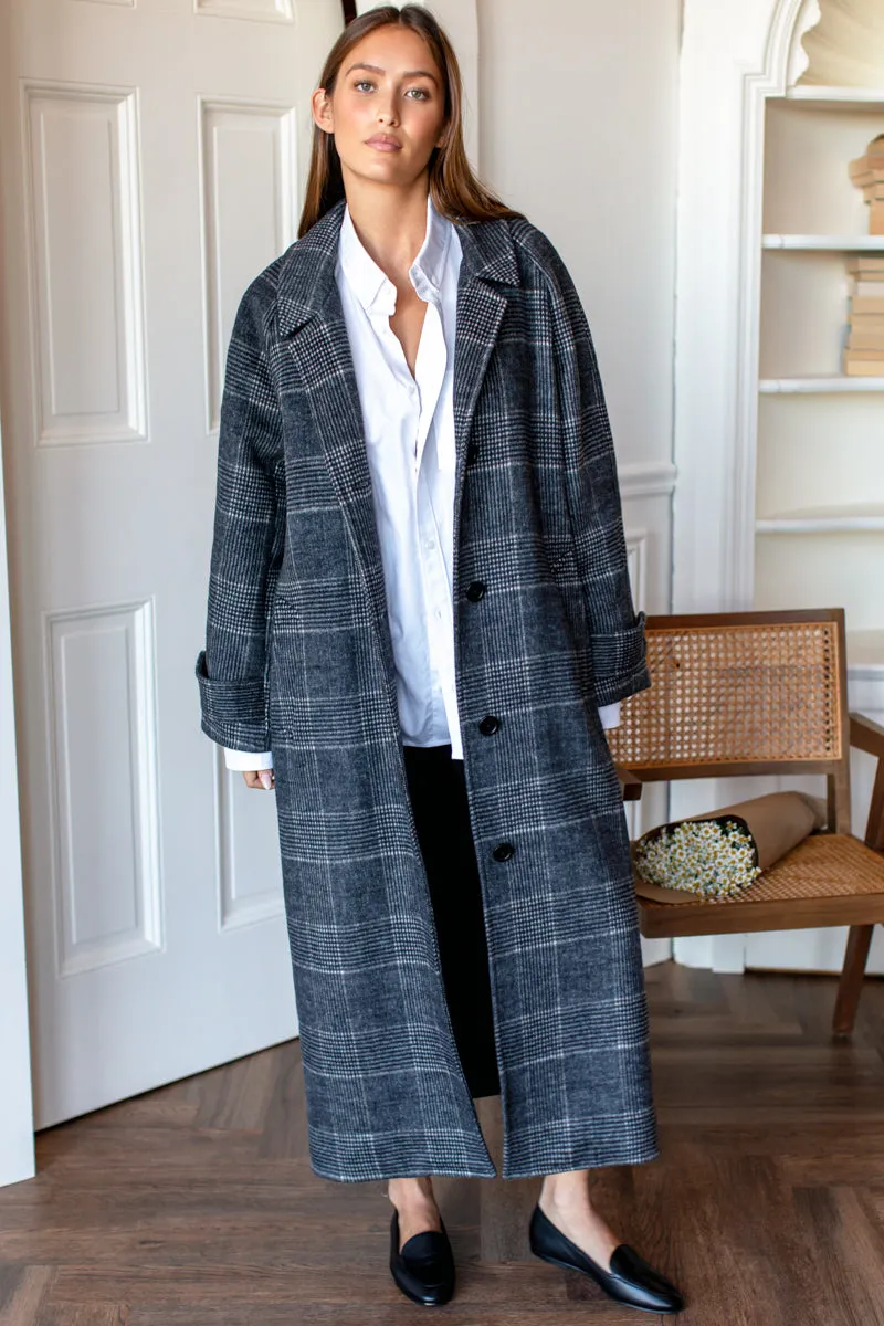 Maxi Overcoat - Mackenzie Plaid Wool sold by Emerson Fry