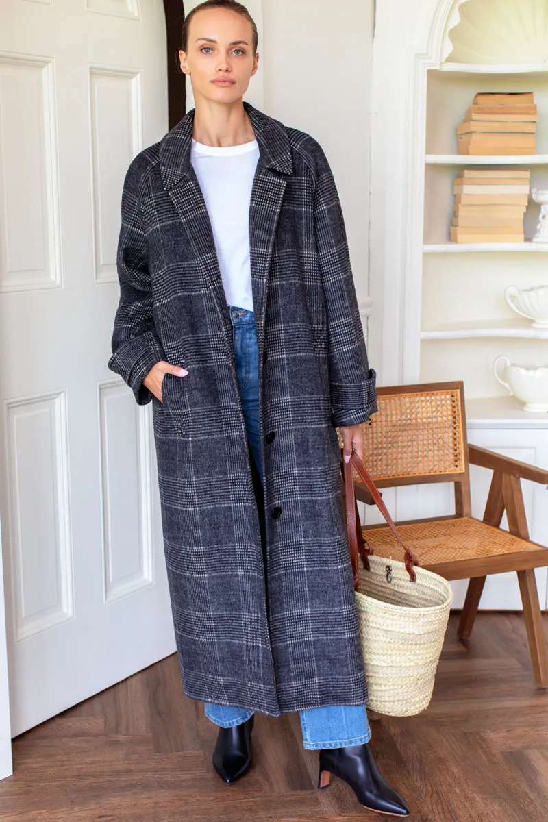 Maxi Overcoat - Mackenzie Plaid Wool sold by Emerson Fry product image thumbnail 4