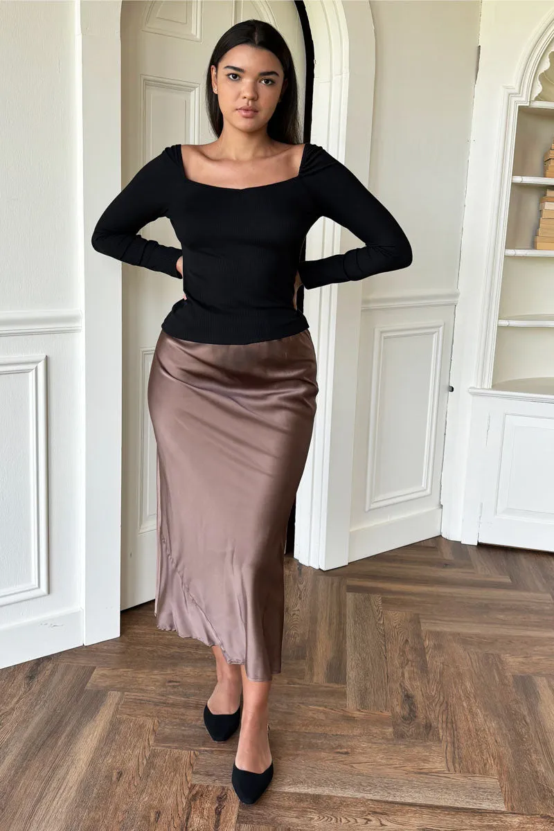 Bias Skirt - Latte sold by Emerson Fry product image thumbnail 5