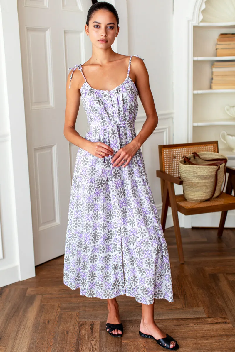 India Button Front Sundress 2 - Cora Flower Organic sold by Emerson Fry product image thumbnail 2