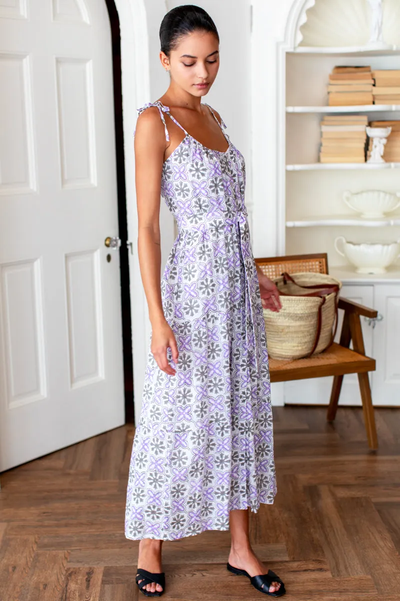 India Button Front Sundress 2 - Cora Flower Organic sold by Emerson Fry product image thumbnail 5