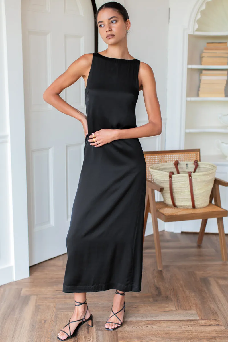 Cut In Shift Maxi Dress - Black sold by Emerson Fry product image thumbnail 2