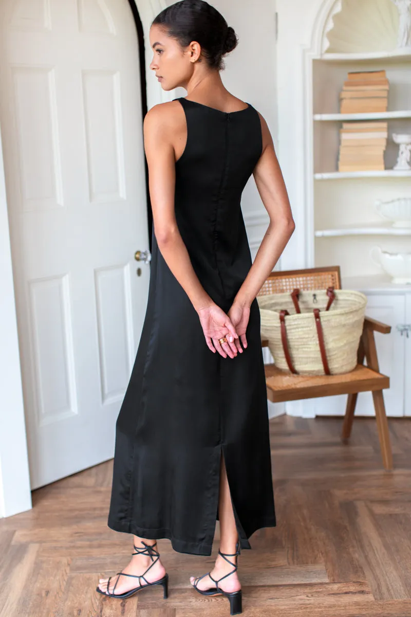 Cut In Shift Maxi Dress - Black sold by Emerson Fry product image thumbnail 5