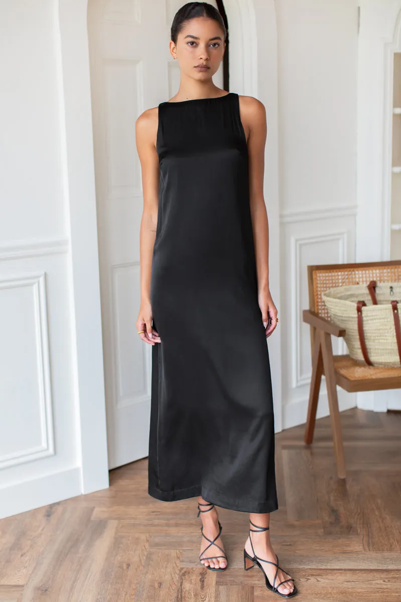 Cut In Shift Maxi Dress - Black sold by Emerson Fry product image thumbnail 3