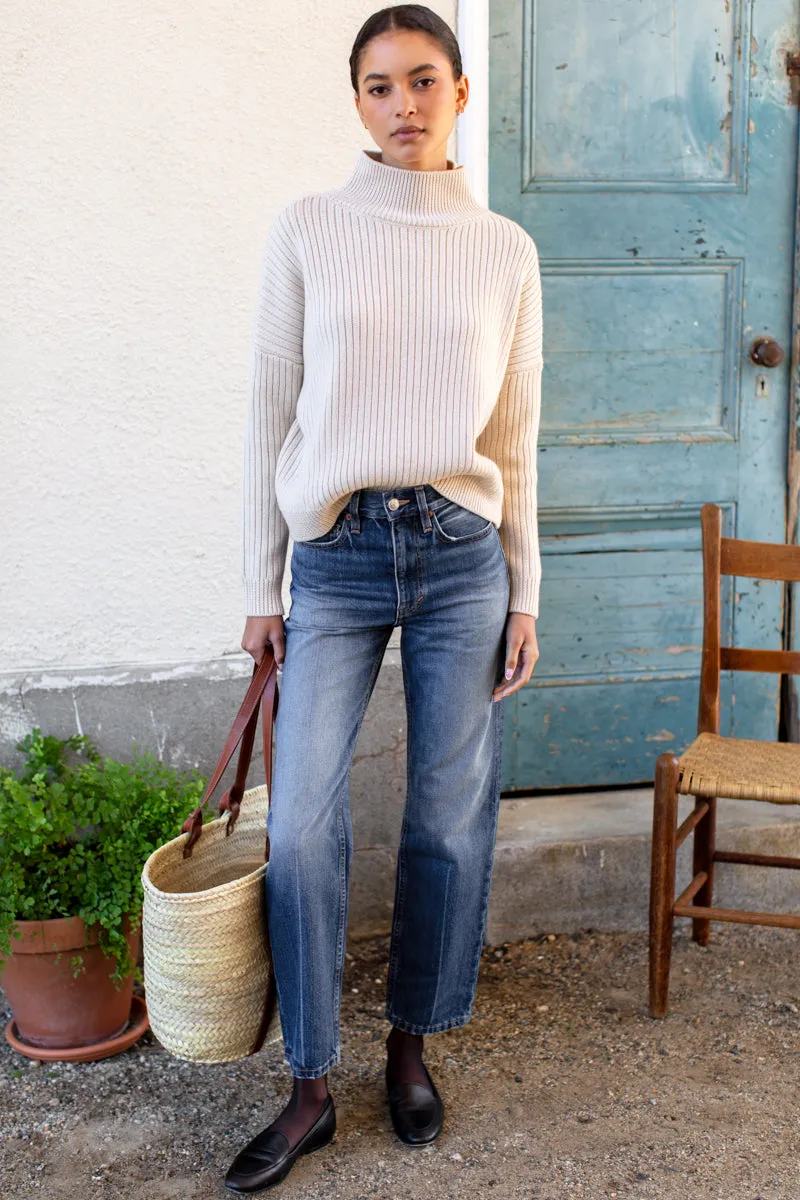 Carolyn Funnel Neck Sweater - Latte Melange sold by Emerson Fry product image thumbnail 5