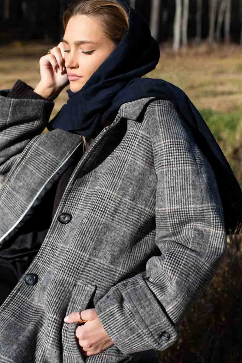 Handloom Scarf - Midnight Stripe sold by Emerson Fry