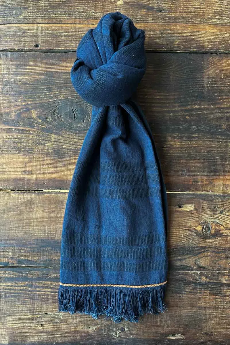 Handloom Scarf - Midnight Stripe sold by Emerson Fry product image thumbnail 2