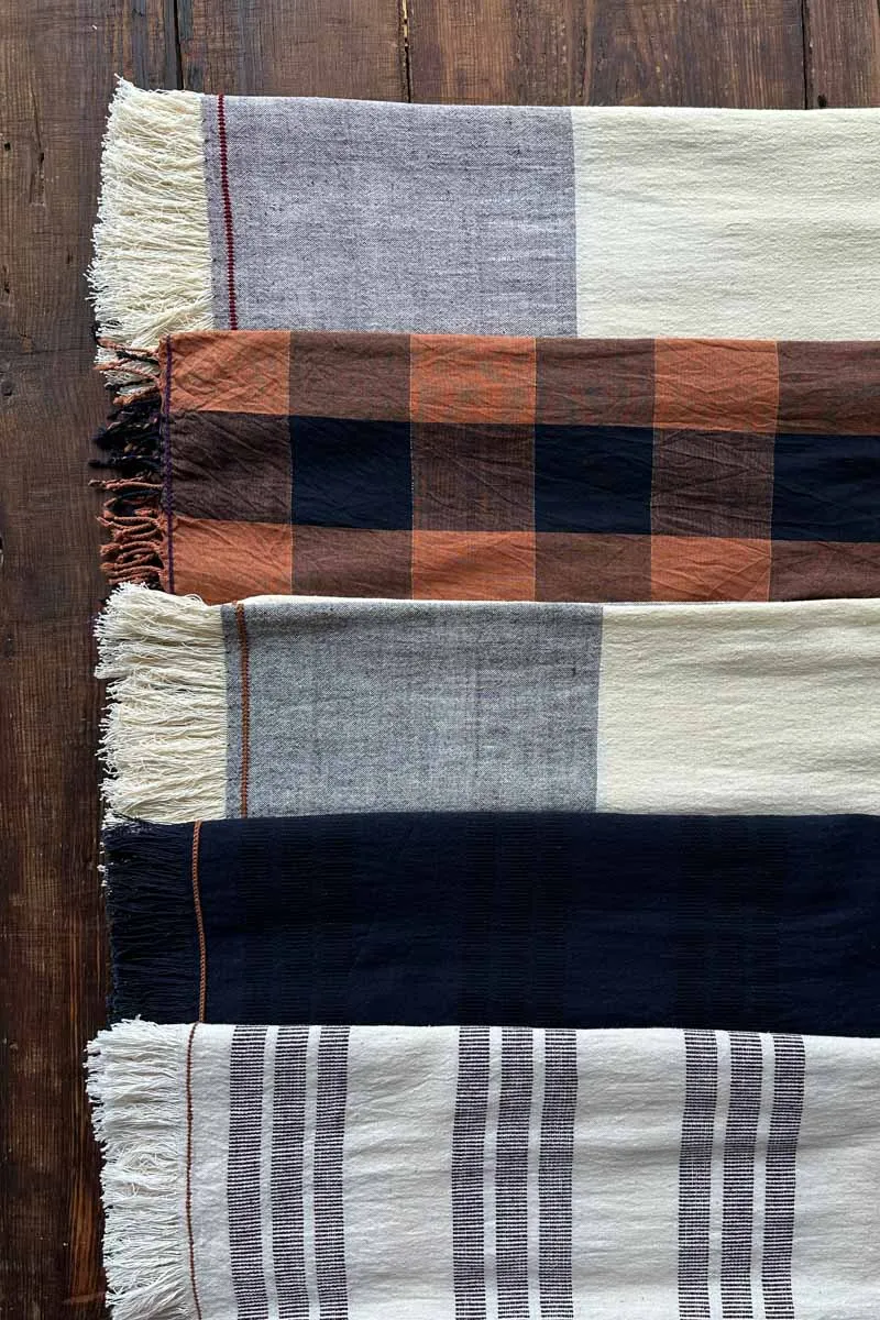 Handloom Scarf - Midnight Stripe sold by Emerson Fry product image thumbnail 3