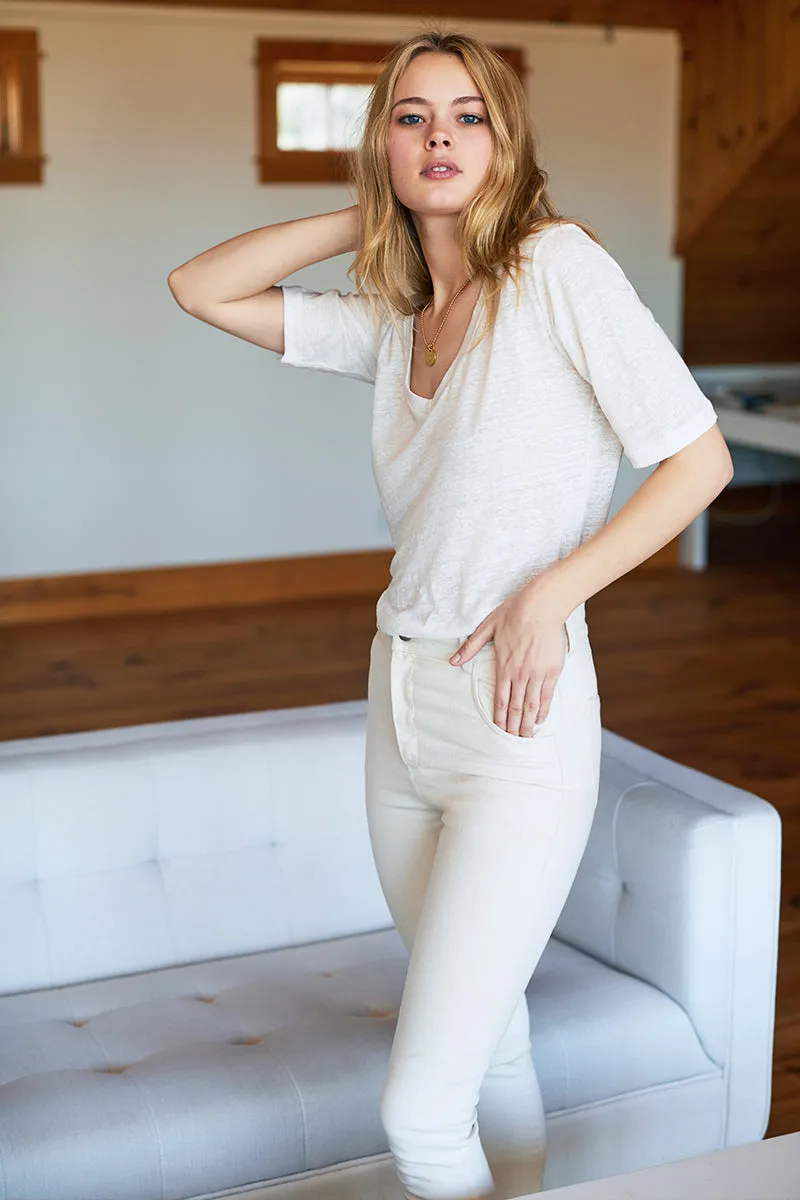 Magic Pant - Ivory Denim sold by Emerson Fry product image thumbnail 4