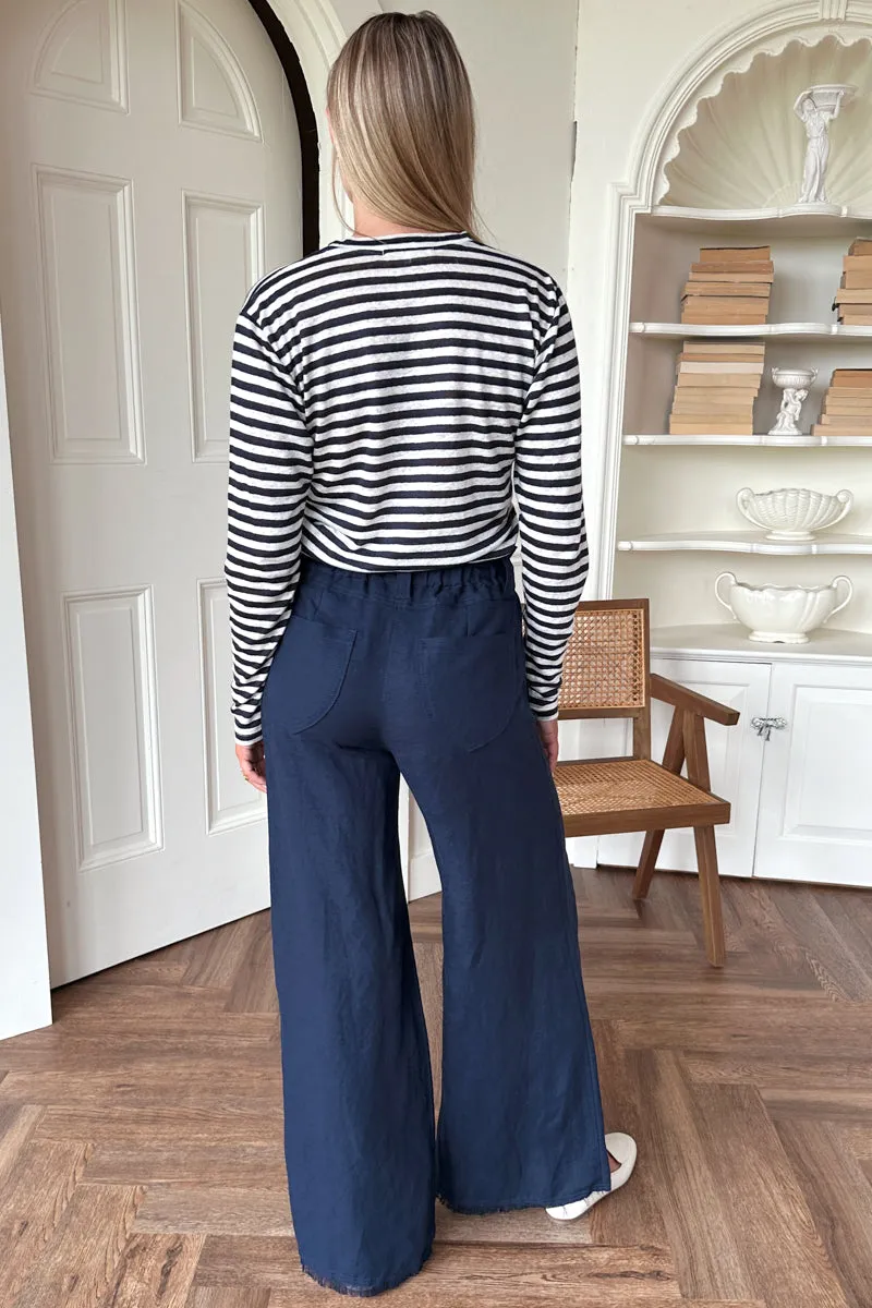 Tulip Wide Leg Pants - Midnight sold by Emerson Fry product image thumbnail 3