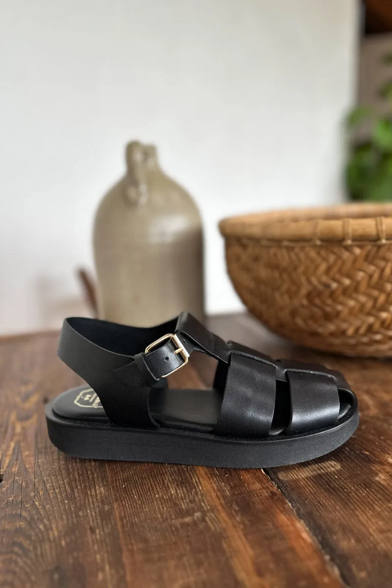 Fisherman Sandal - Black Leather sold by Emerson Fry product image thumbnail 2
