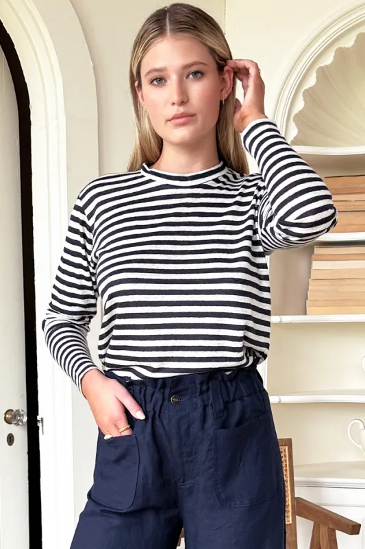 Essential Crew - Thin Navy Stripe sold by Emerson Fry