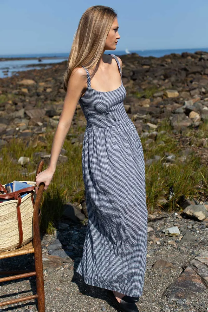 Jour Maxi Dress - Navy Gingham sold by Emerson Fry product image thumbnail 5