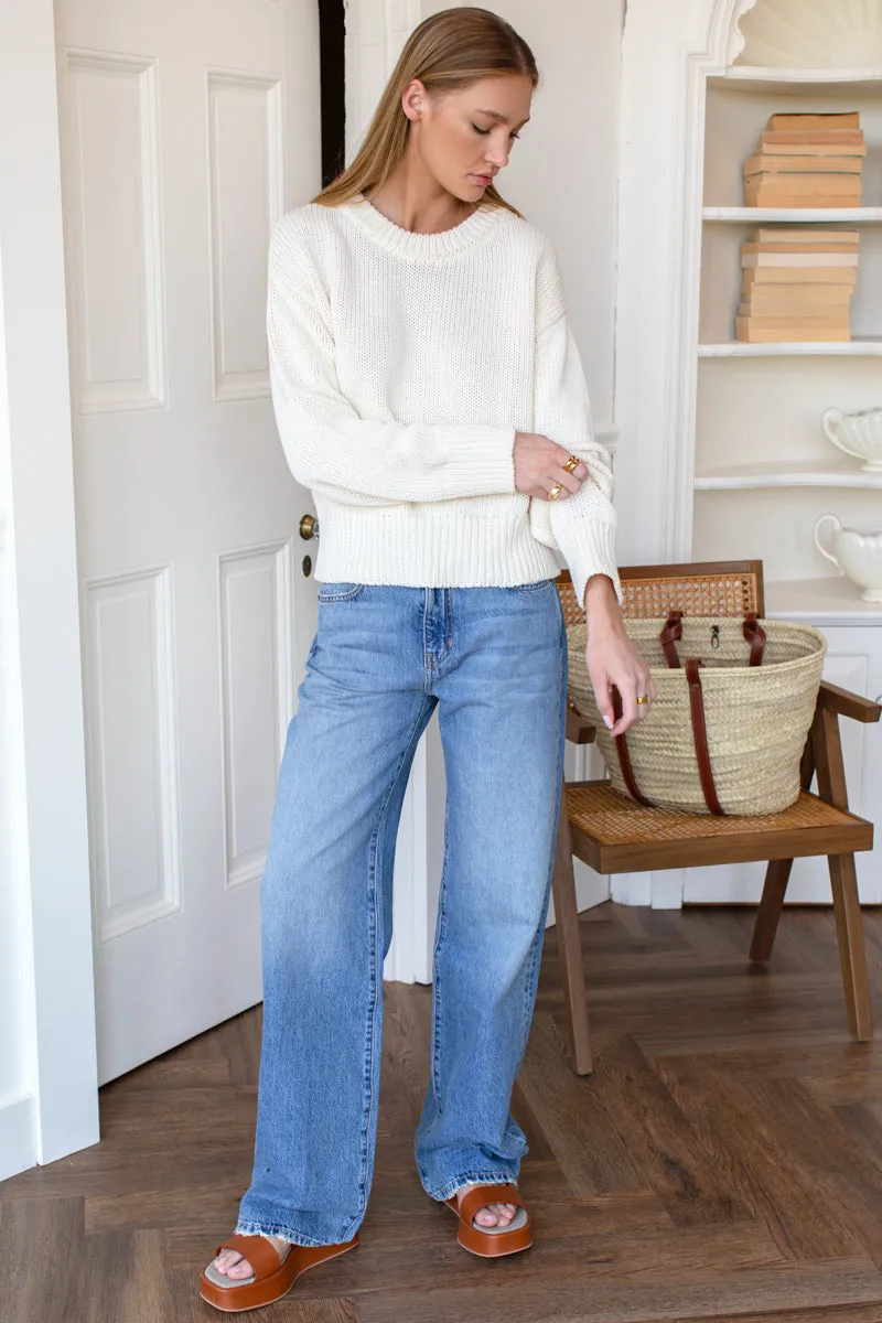 Cozy Cotton Sweater - Ivory Organic sold by Emerson Fry product image thumbnail 4