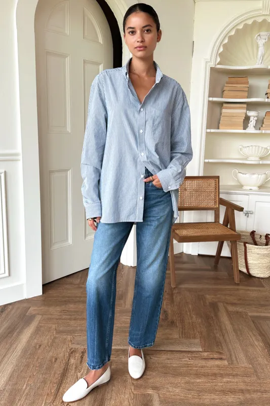 Ryan Shirt - Cape Blue Stripe sold by Emerson Fry