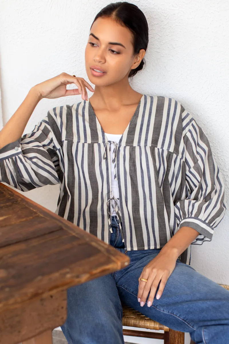 Artist Overshirt - Handloom Stripes sold by Emerson Fry