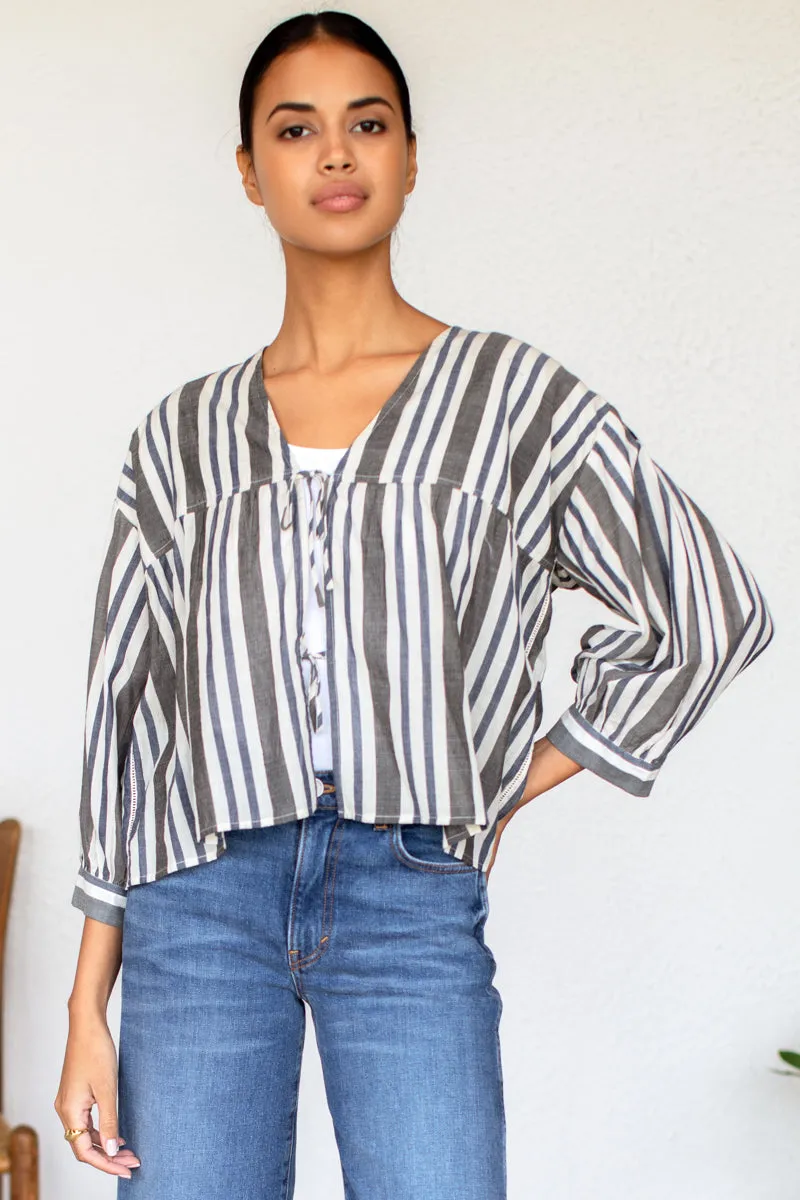 Artist Overshirt - Handloom Stripes sold by Emerson Fry product image thumbnail 2