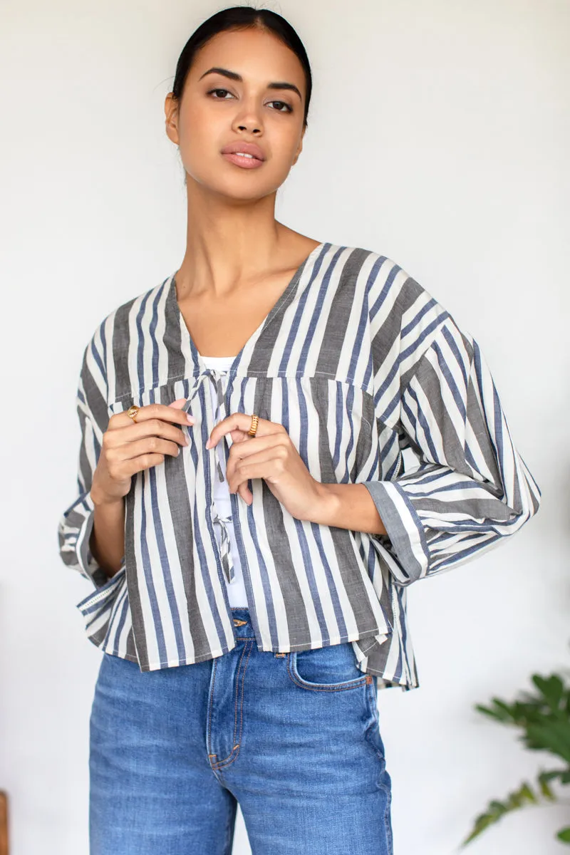 Artist Overshirt - Handloom Stripes sold by Emerson Fry product image thumbnail 3