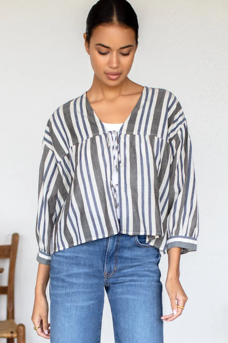 Artist Overshirt - Handloom Stripes sold by Emerson Fry product image thumbnail 5