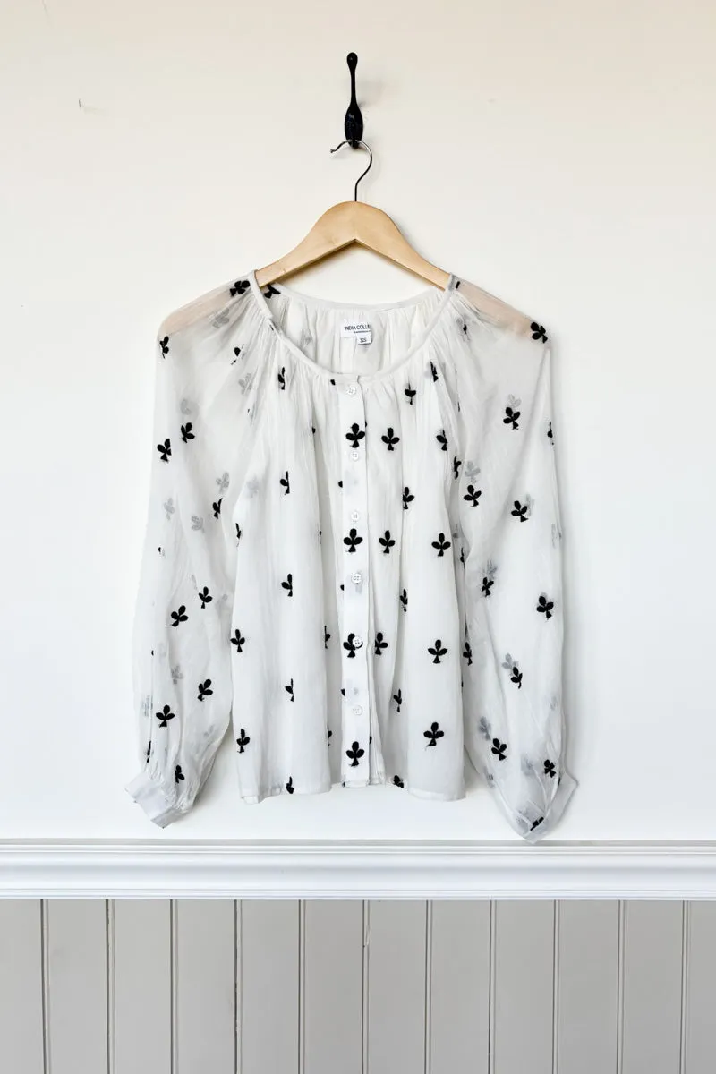 Frances Blouse - Embroidered Clover sold by Emerson Fry product image thumbnail 2