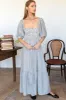 Santiago 3 Shortsleeve Maxi Dress - Newburyport Stripe sold by Emerson Fry