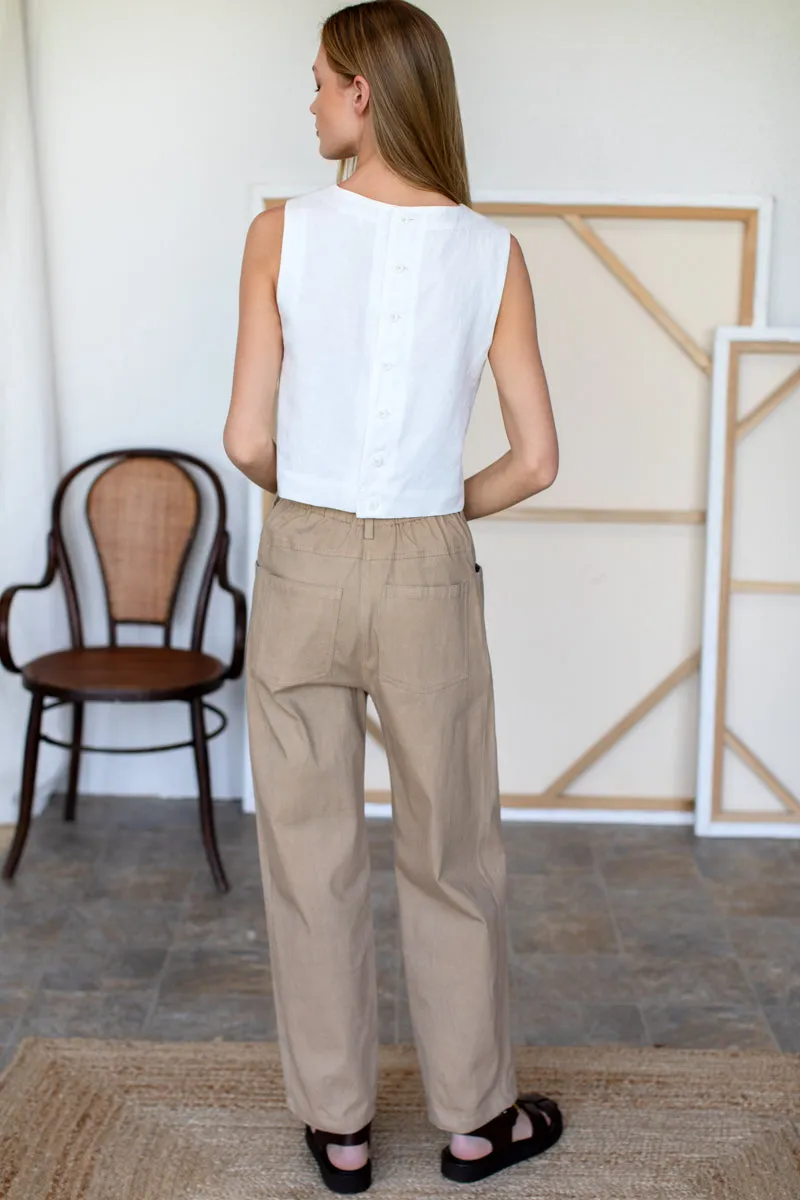 Studio Barrel Chino - Pale Khaki Organic sold by Emerson Fry product image thumbnail 4