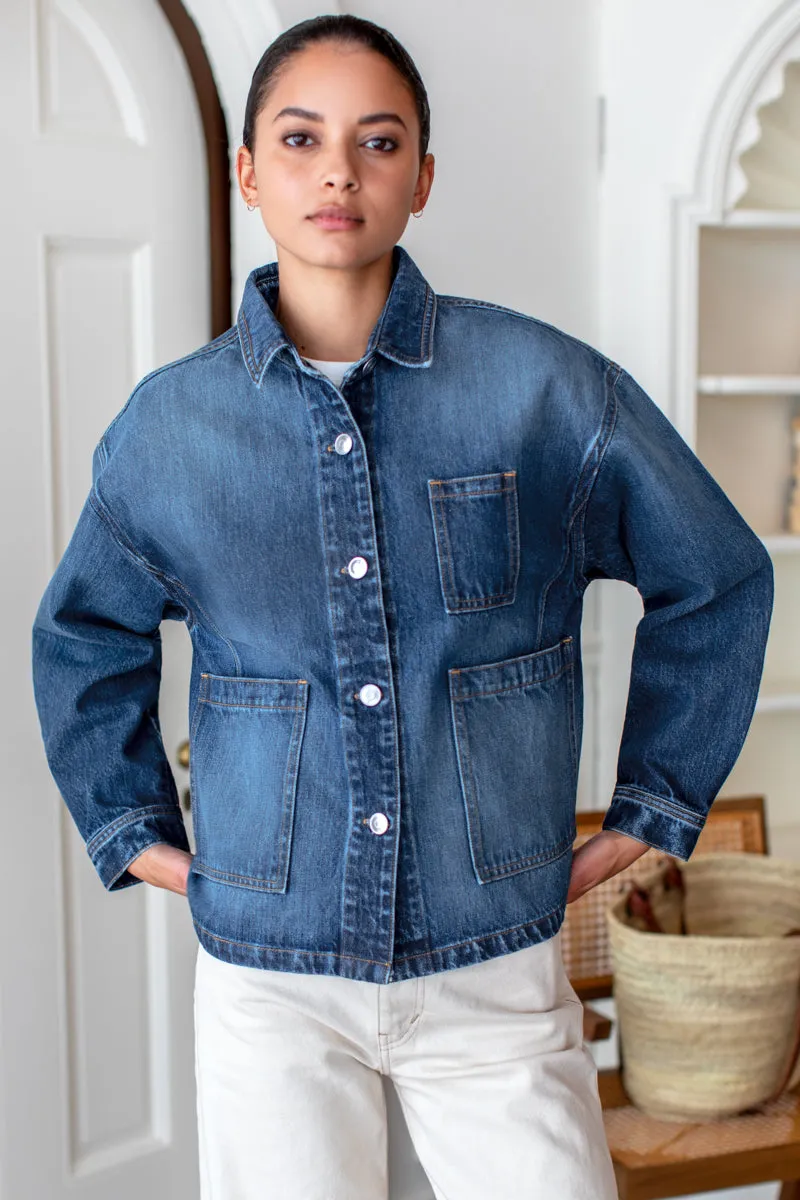 Utility Shirt Jacket - Rebound Indigo Wash sold by Emerson Fry product image thumbnail 2