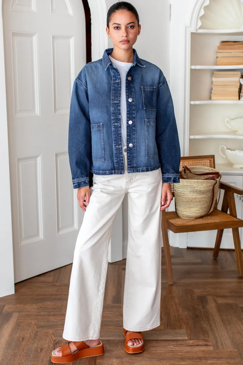 Utility Shirt Jacket - Rebound Indigo Wash sold by Emerson Fry product image thumbnail 4