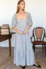 Santiago 3 Maxi Dress - Newburyport Stripe sold by Emerson Fry