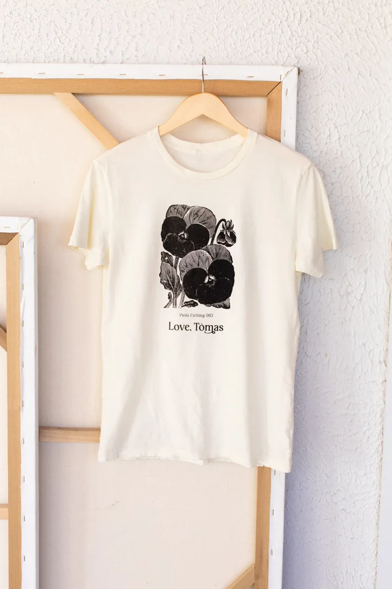 Viola Etching T-shirt sold by Emerson Fry product image thumbnail 2