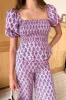 Pull On Pant - Day Flowers Aurora Pink sold by Emerson Fry