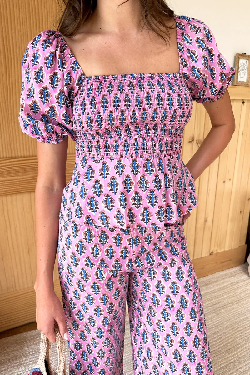 Pull On Pant - Day Flowers Aurora Pink sold by Emerson Fry product image thumbnail 3