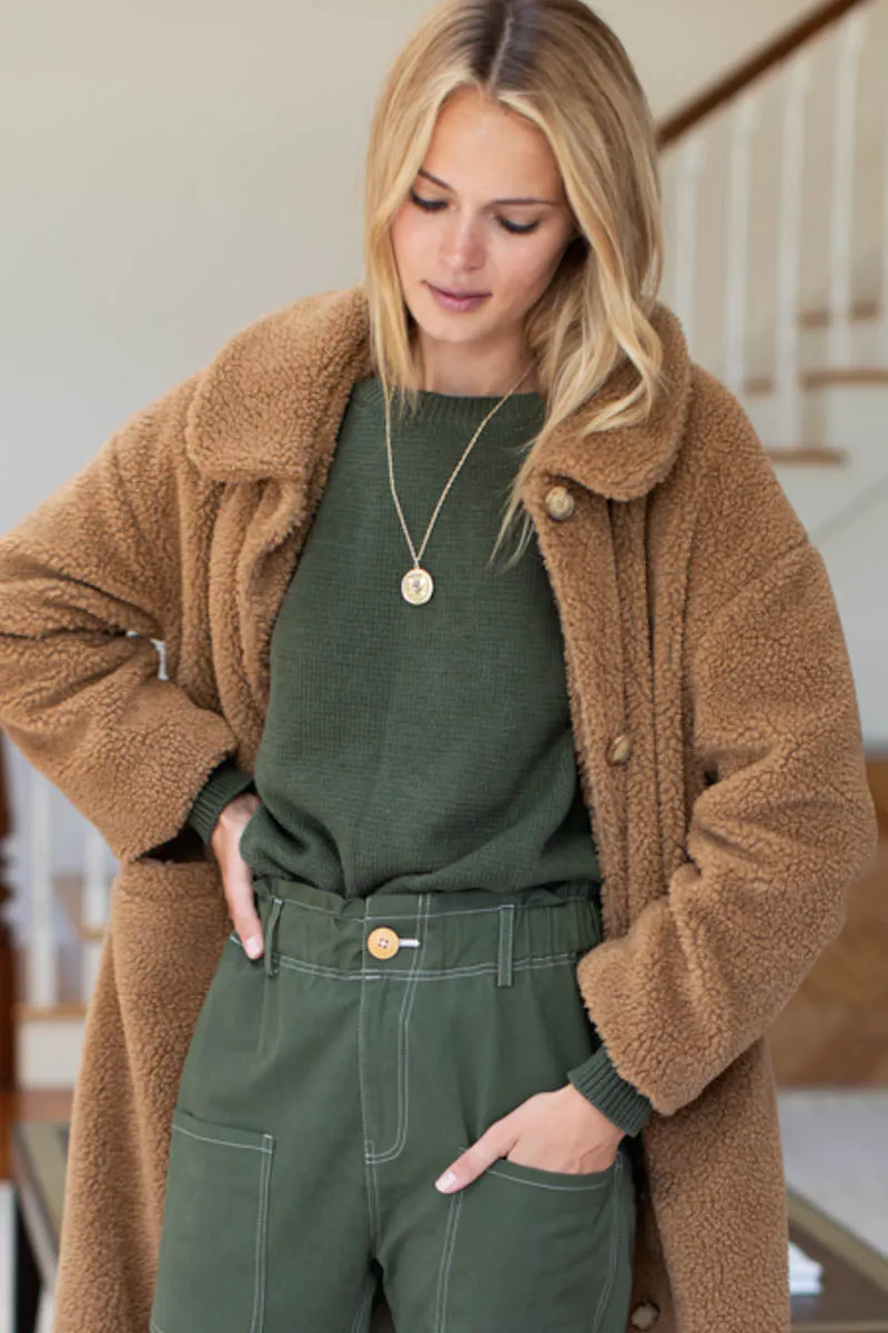 Carolyn Sweater - Army Organic sold by Emerson Fry product image thumbnail 5