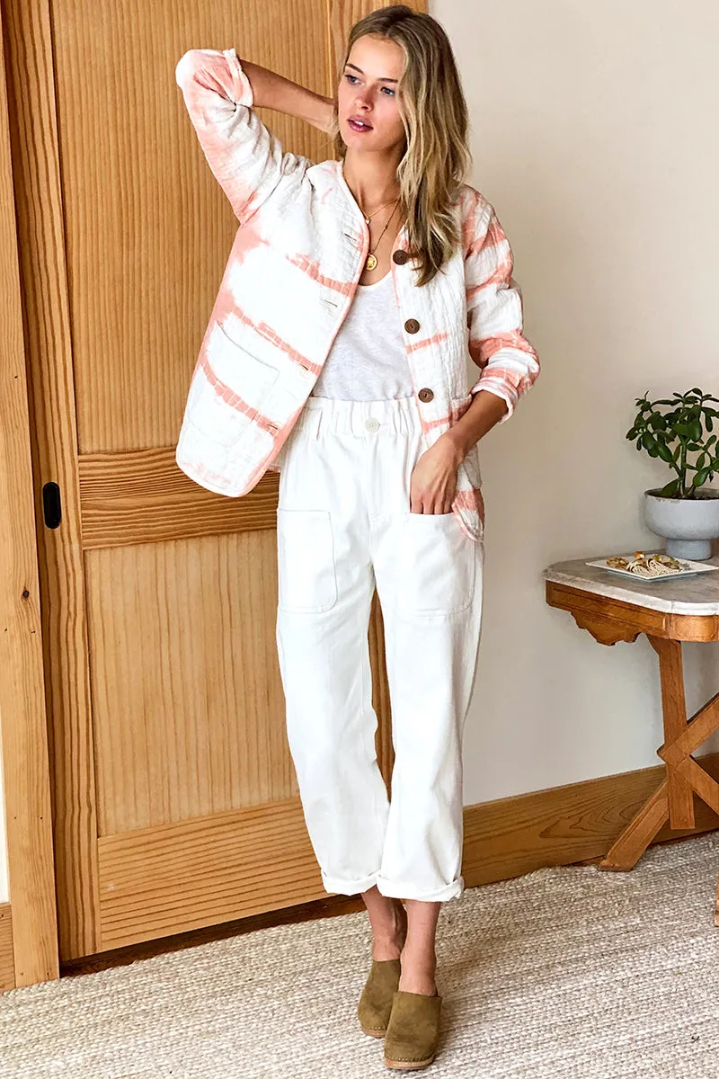 India Quilted Jacket - Muted Clay Tie Dye Organic sold by Emerson Fry product image thumbnail 2