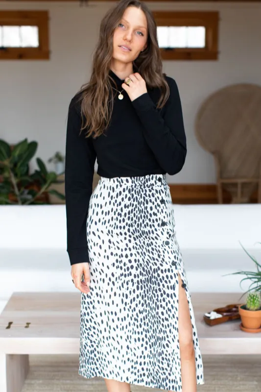 Sophia Skirt - Leopard Print made by Emerson Fry