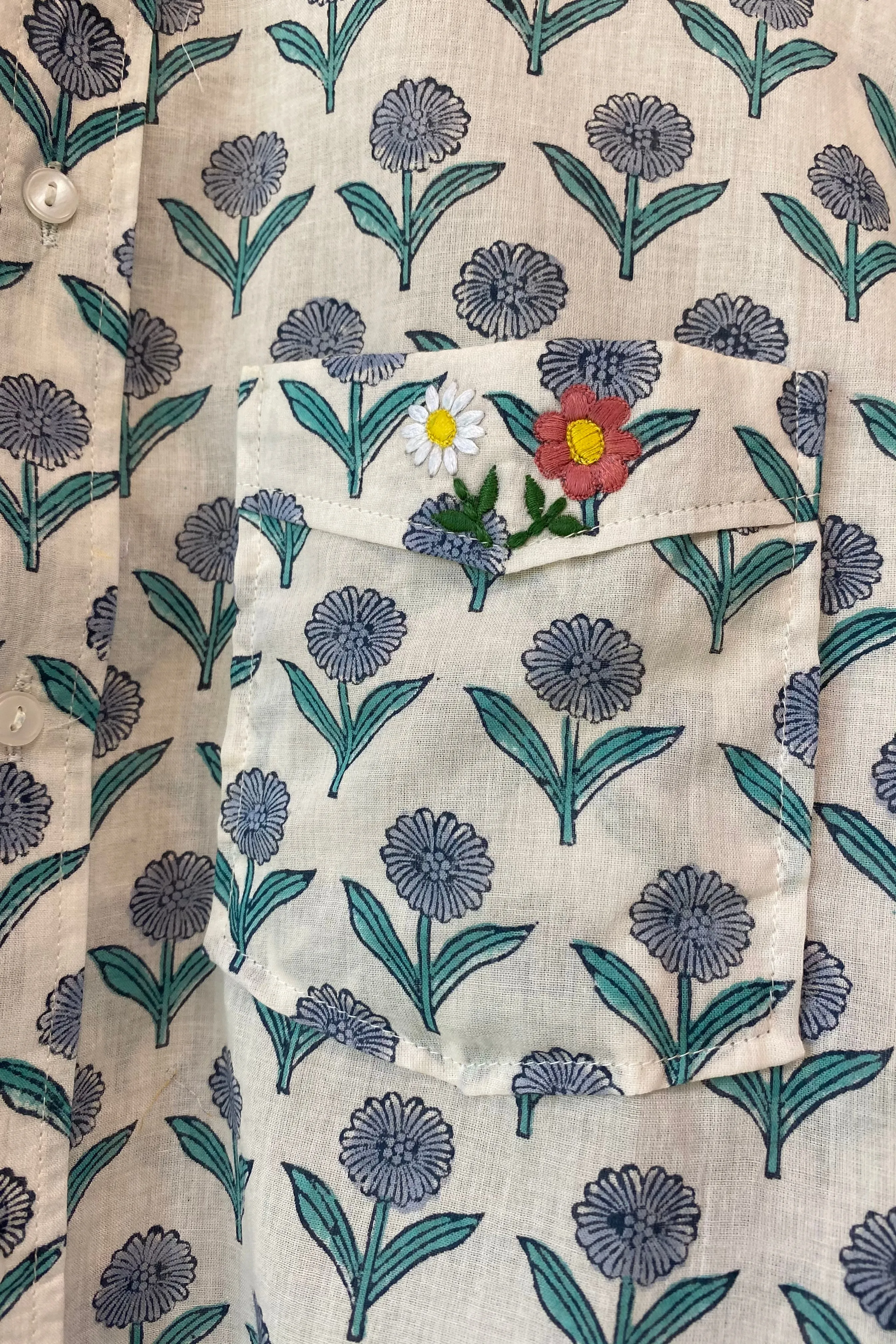 Ryan Shirt - Delphinium Blue Organic sold by Emerson Fry product image thumbnail 5