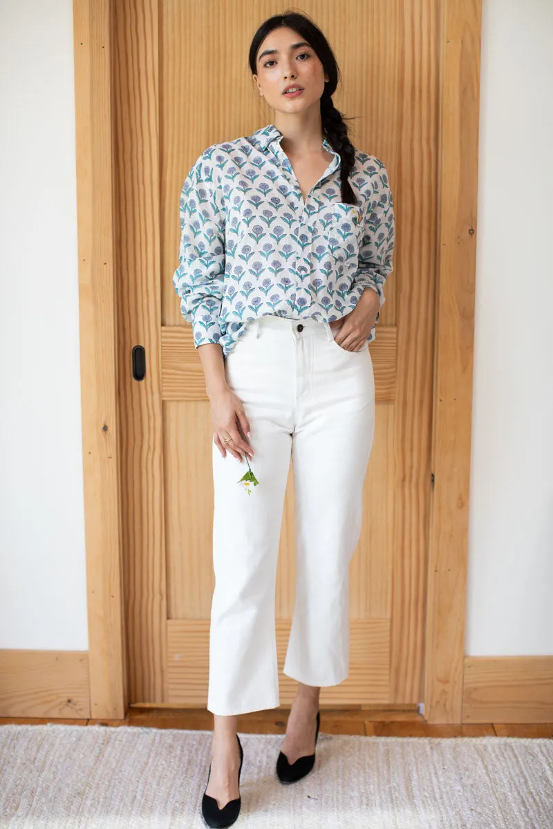 Ryan Shirt - Delphinium Blue Organic sold by Emerson Fry product image thumbnail 3