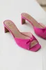 Knot Mule - Bonbon Suede sold by Emerson Fry