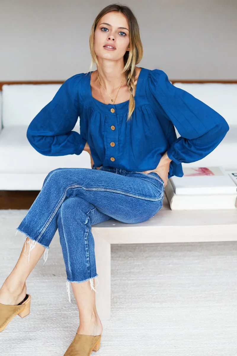Laurent Blouse - Lapis Organic sold by Emerson Fry